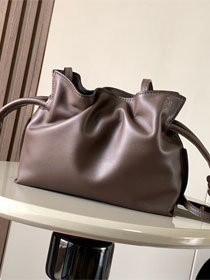Loewe original calfskin medium flamenco clutch A411FC1 dark coffee