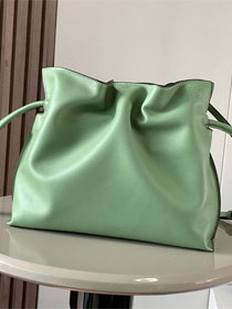 Loewe original calfskin medium flamenco clutch A411FC1 light green