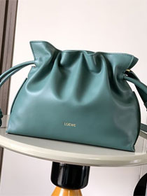Loewe original calfskin medium flamenco clutch A411FC1 vetiver