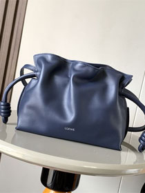 Loewe original calfskin mini flamenco clutch A411FC2 navy blue