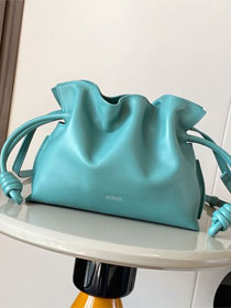 Loewe original calfskin mini flamenco clutch A411FC2 water blue
