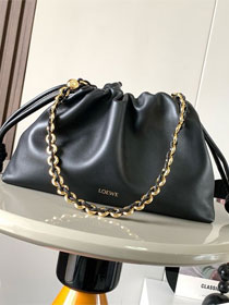 Loewe original lambskin medium flamenco purse A411FCR black