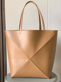 Loewe original calfskin large puzzle fold tote B933Q18 desert