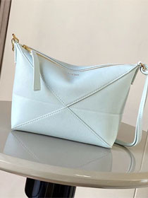 Loewe original calfskin puzzle fold pouch C510PT1 iceberg blue 