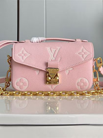 Louis vuitton original calfskin pochette metis east west handbag M14208 pink