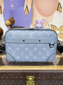 Louis vuitton original monogram canvas alpha messenger bag M14073 light blue