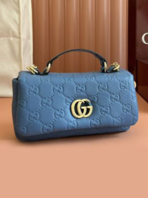 GG original lambskin milano mini top handle bag 806017-2 blue