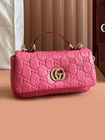 GG original lambskin milano mini top handle bag 806017-2 pink