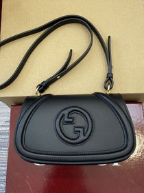 GG original calfskin blondie small shoulder bag 815700 black