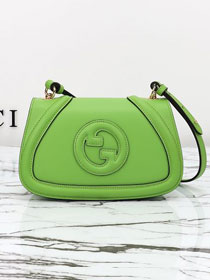 GG original calfskin blondie small shoulder bag 815700 green