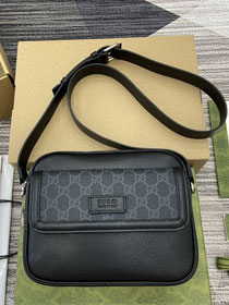 GG original calfskin supreme small crossbody bag 795464 black