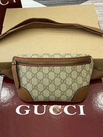 GG original canvas emblem small belt bag 821165 brown