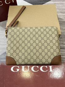 GG original canvas emblem small business case 821156 brown