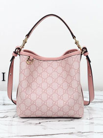 GG original fabric emblem mini bucket bag 815118 pink