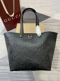 GG original calfskin jumbo GG medium tote bag 818771 black