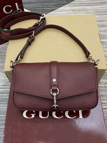 GG original calfskin small crossbody bag 821623 bordeaux