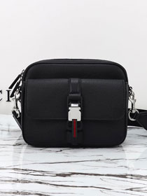 GG original calfskin small crossbody bag with web 816751 black