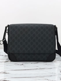 GG original canvas emblem medium crossbody bag 821154 black