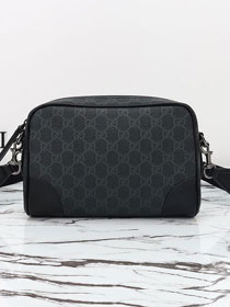 GG original canvas emblem small crossbody bag 821155 black