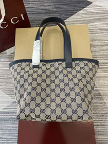 GG original canvas totissima small tote bag 788211 blue