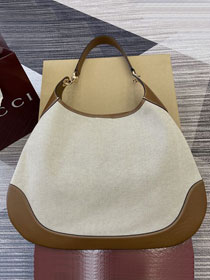 GG original cotton canvas B large shoulder bag 815924 brown