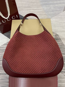 GG original suede B large shoulder bag 815924 bordeaux