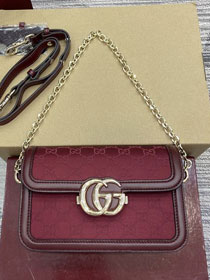 GG original canvas go small shoulder bag 826761 red