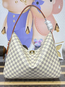 Louis vuitton original damier azur slouchy MM shoulder bag N00126