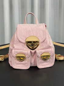 Louis vuitton original denim venice backpack M13031 pink