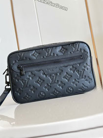 Louis vuitton original calfskin pochette kasai M14910 black