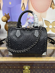 Louis vuitton original calfskin speedy trunk 20 M14575 black