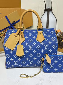 Louis vuitton original soft calfskin speedy P9 30 M14074 blue