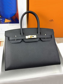 Hermes sellier original epsom leather birkin 35 bag H35-3 black