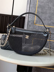 CC original mesh clutch with chain AP4515 black