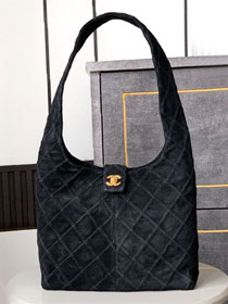 CC original suede small hobo handbag AS5302 black