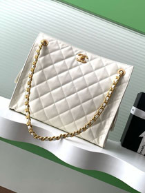 CC original calfskin shopping tote bag AS5303 white