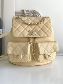 CC original grained calfskin backpack AS3860 beige