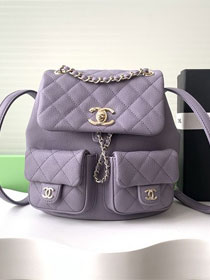 CC original grained calfskin backpack AS3860 purple