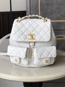 CC original grained calfskin backpack AS3860 white