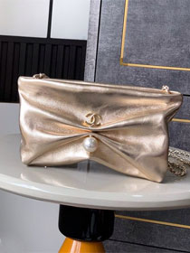 CC original lambskin clutch with chain AP4613 gold