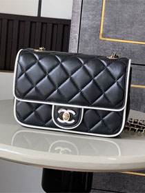CC original lambskin mini flap bag AS5151 black