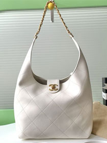 CC original lambskin large hobo handbag AS5425 white