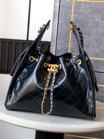 CC original shiny calfskin 25 small handbag AS5293 black