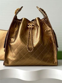 CC original grained calfskin 25 medium handbag AS5311 gold