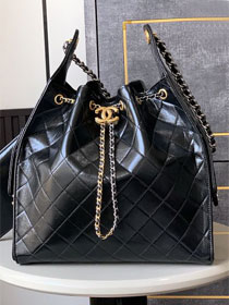 CC original shiny calfskin 25 medium handbag AS5311 black