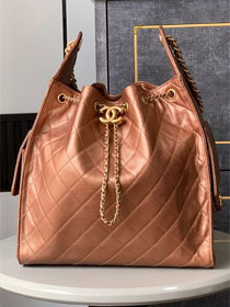 CC original grained calfskin 25 medium handbag AS5311 brozen