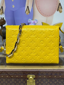 Louis vuitton original lambskin coussin pm bag M20738 yellow