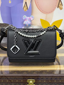 Louis vuitton original calfskin twist pm slim M14636 black