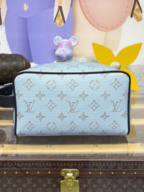 Louis vuitton original monogram canvas dopp kit toilet pouch M14839 blue