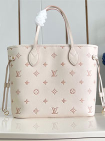 Louis vuitton original calfskin neverfull mm M14285 white